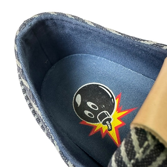 The Hundreds Hickory Railroad Stripe Canvas Leather Sneakers 10.5 - Picture 10 of 12